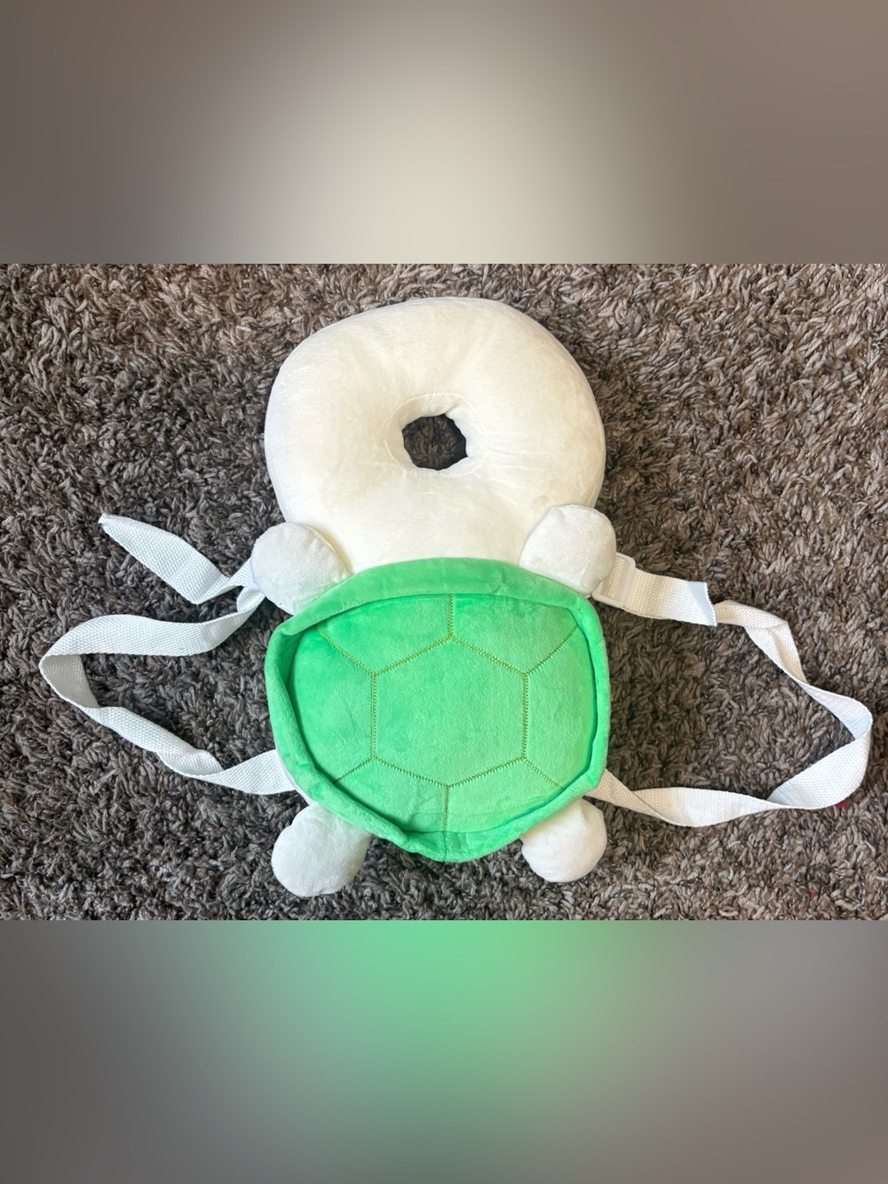 Kids Turtle Safety Head Protector - Green